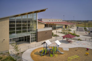 Deer Trail School exterior and playground